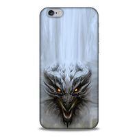 Apple Iphone 6S Kılıf Dragons (11) Tam Koruma Beyaz Ejderha