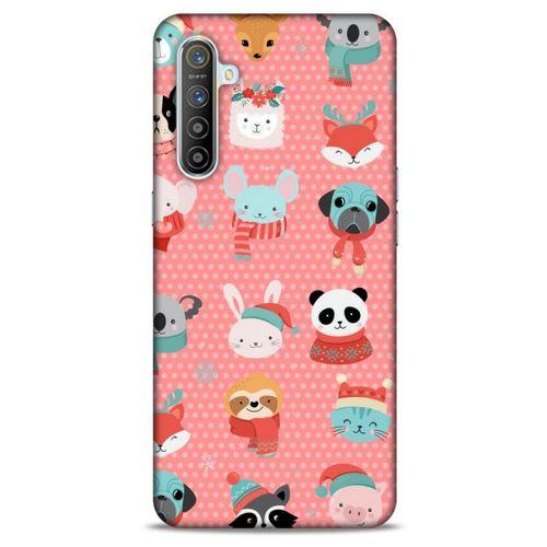 Animax Noel Sevimli Hayvanlar Oppo Realme XT Kılıf Desenli Silikon