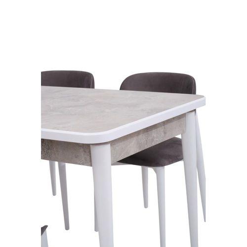 Duru Norte Mdf Lak Panel Açılır Yemek Masa Takımı 90x160