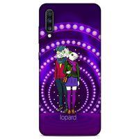 Samsung Galaxy A70 Kılıf FunnyMaX (33) Hybrid Kılıf Mor Tavşan