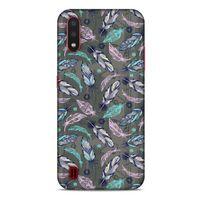 Samsung Galaxy A01 Kılıf Desenli Özel Seri Tüyler (6) Silikon Kılıf