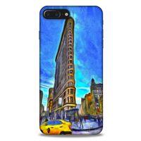 Apple Iphone 7 Plus Kılıf Dünya Mimarisi (7) Telefon Kılıfı Flat Iron New York