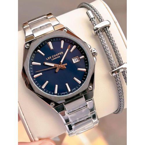 Lee Cooper İtalyan Tasarım Bileklik Hediyeli 2 Yıl Garantili 5 Atm Erkek Kol Saati ELC.08252.690