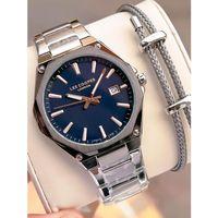 Lee Cooper İtalyan Tasarım Bileklik Hediyeli 2 Yıl Garantili 5 Atm Erkek Kol Saati ELC.08252.690