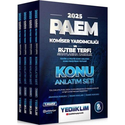 2025 PAEM Komiser Yardımcılığı ve Rütbe Terfi Sınavlarına Hazırlık Tamamı Çözümlü Konu Anlatımlı Modüler Set Yediiklim Yayınları
