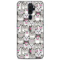 Lopard Oppo A9 2020 Uyumlu Kılıf Kediler (32) Soft Silikon Kılıf Pembe Burun