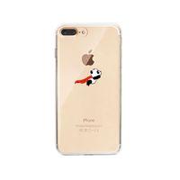 iPhone 8 Plus Uçan Panda Premium Şeffaf Telefon Kılıfı