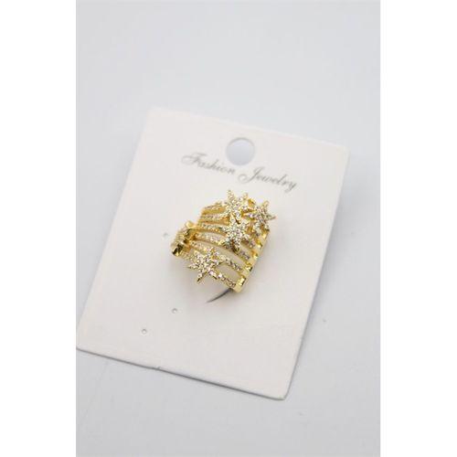 Taşlı Kıkırdak Küpe - Altın