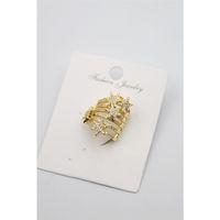 Taşlı Kıkırdak Küpe - Altın