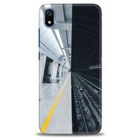 Xiaomi Redmi 7A Kılıf HD Baskılı Kılıf - Metro Station + Tam Ekran Koruyucu