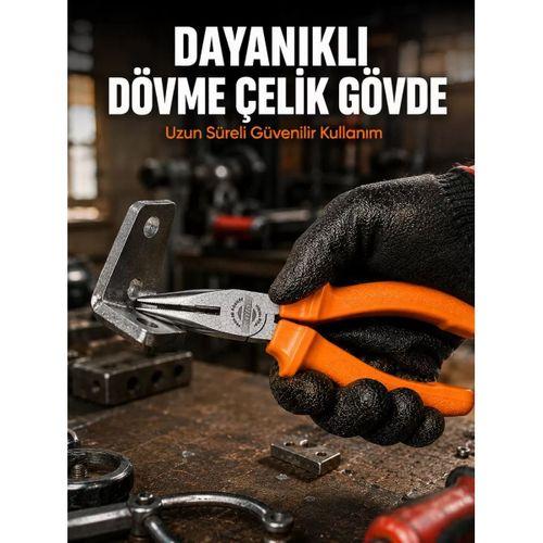 Uzun Çene Tasarımlı Dövme Çelik Kargaburun Hassas Kavrama Performansı