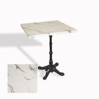 Dockers Çipa 1002 Döküm Ayak Kare Masa 80X80 cm - (Werzalit, Wermodin ve Allzalit Tabla) - Afyon Mermer