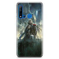 Huawei P20 Lite 2019 Kılıf Got Arka Kapak Koruma Desenli Full Koruyucu