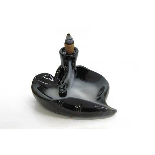 Seramik Kalp Aromaterapi Geri Akışlı Tütsülük