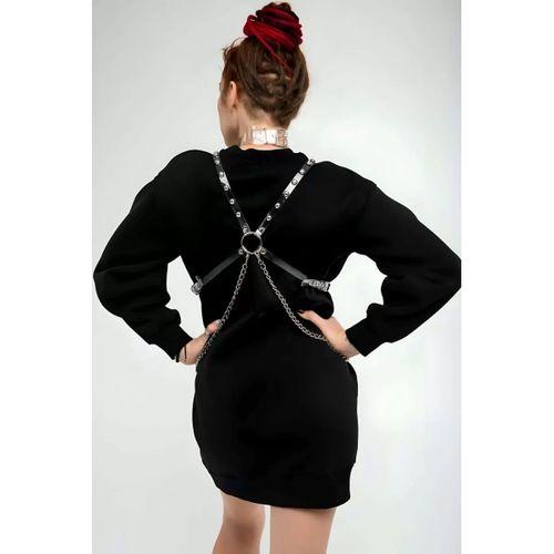 Şık - Şeffaf Kemer Ve Choker Takım - Brf826