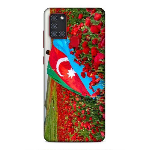 Samsung Galaxy A21s Uyumlu Kılıf Azarbaijan (8) Baskılı Kılıf Azərbaycan Lale