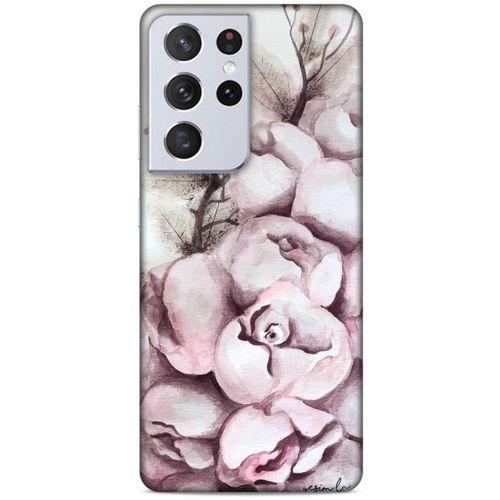 Lopard Samsung Galaxy S21 Ultra Uyumlu Kılıf Y.Liva-2020 Seri Gülpembe Arka Koruma Kılıfı
