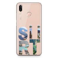Huawei P20 Lite Kılıf Siirt Gezi Arka Kapak Koruma Desenli Full Koruyucu