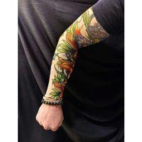 Giyilebilir Kol Dövmesi 3D Baskılı Çorap Dövme Kol Bacak Model 24