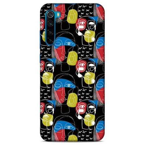 Lopard Xiaomi Redmi Note 8T Uyumlu Kılıf Sürreal Yüzler ♀ (8) Baskılı Kılıf Desenli