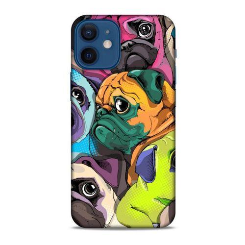 Animax Portre Pugs Apple iPhone 12 Mini Kılıf Desenli Silikon