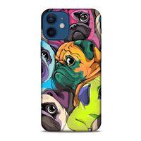 Animax Portre Pugs Apple iPhone 12 Mini Kılıf Desenli Silikon