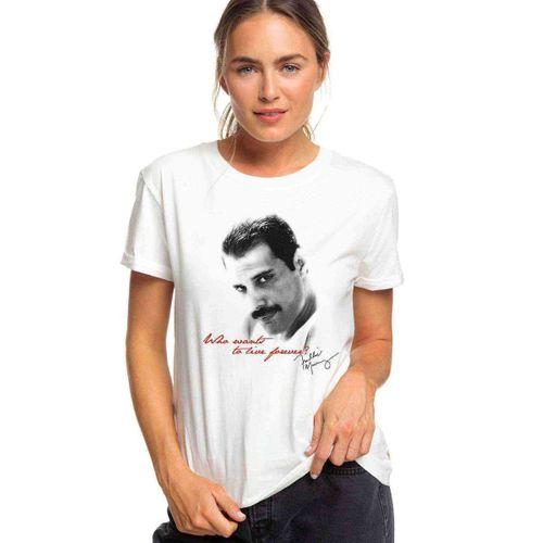 Freddie Mercury 2 Baskılı Beyaz Kadın Tshirt
