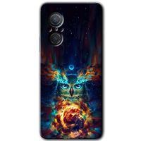 Potkal Hediye Fabrikası Huawei Nova 9 SE Kılıf HD Desen Baskılı Arka Kapak - Ballı Baykuş