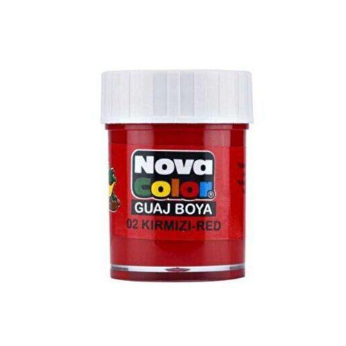 Nova Color Guaj Boya Kırmızı Şişe - 4 adet
