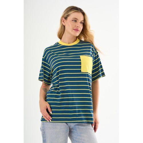 ALEXANDERGARDI Cep Detaylı Çizgili T-shirt