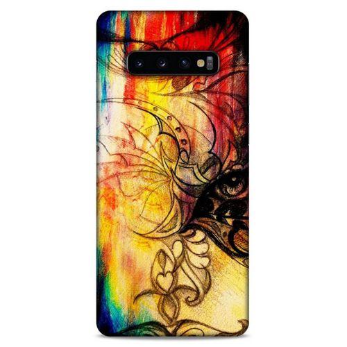 Lopard Samsung Galaxy S10 Plus Uyumlu Kılıf Manipülasyon ☻ (36) Glitter Kılıf Desenli