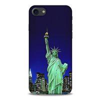 Apple Iphone 7 Kılıf Dünya Mimarisi (23) Ultra Koruma Kılıfı Özgürlük Heykeli ABD