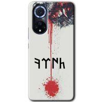 MRCİLETİSİM Huawei Nova 9 Kılıf HD Desen Baskılı Arka Kapak+Temperli Cam - Kan Uykusu