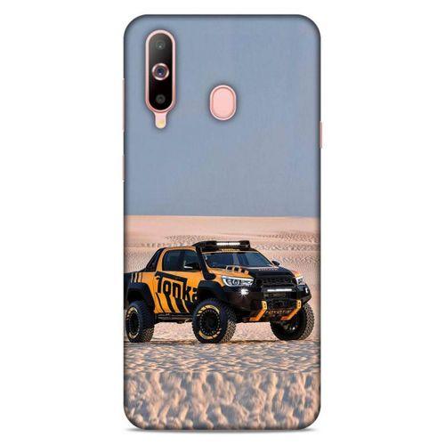 Lopard Samsung Galaxy A60 Uyumlu Kılıf PickUpX (44) Tough Armor Kılıf Turuncu Siyah