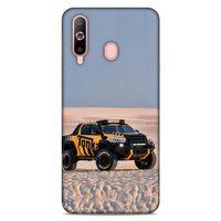 Lopard Samsung Galaxy A60 Uyumlu Kılıf PickUpX (44) Tough Armor Kılıf Turuncu Siyah