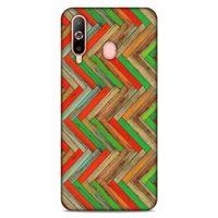 Lopard Samsung Galaxy A60 Uyumlu Kılıf Wood'X (34) Slim Armor Kılıf Desenli