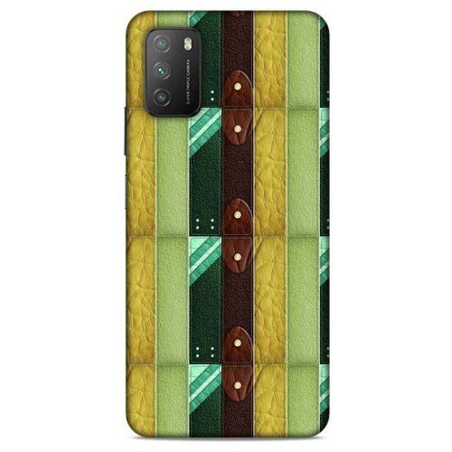 Lopard Xiaomi Poco M3 Uyumlu Kılıf Patchwork (15) Antişok Kılıf