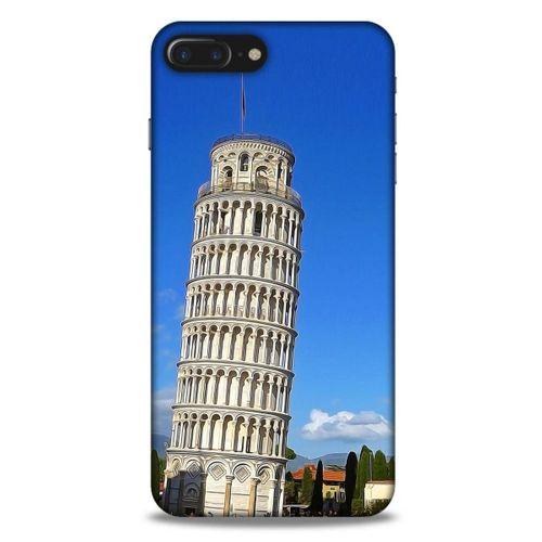 Apple Iphone 8 Plus Kılıf Dünya Mimarisi (21) Koruyucu Kapak Pisa Kulesi İtalya