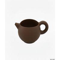 Kahverengi Caydanlik Seklinde Mini Dekoratif Saksi 6 Cm Masa Ustu Ofis Dekoru