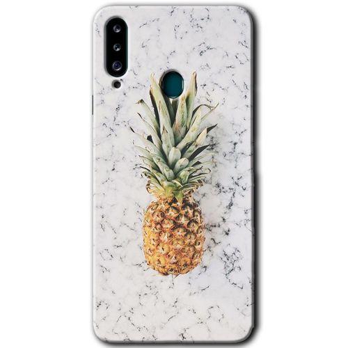 Galaxy A20s Kılıf HD Desen Baskılı Arka Kapak - Ananas