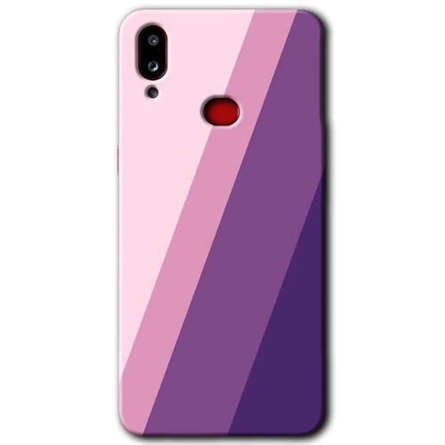 Samsung Galaxy A10s Kılıf Baskılı Kapak - Oblique + 5D Tam Kaplayan Cam