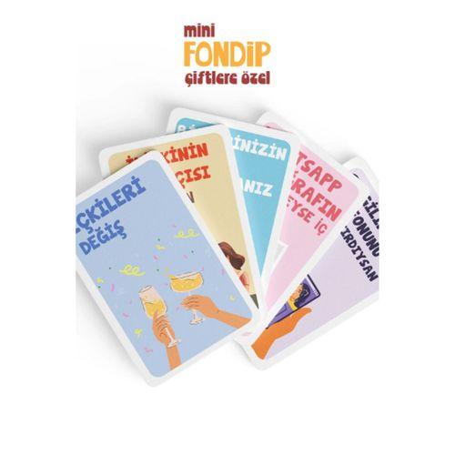 Mini Fondip Çiftlere Özel Eğlenceli Kart Oyunu