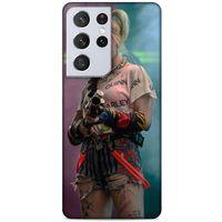 Samsung Galaxy S21 Ultra Uyumlu Kılıf Harley Quinn (11) Tam Koruma Yeşil