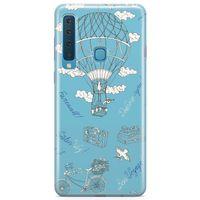 Samsung Galaxy A9 2018 Kılıf Vintage Seyahat Arka Kapak Koruma Desenli Full Koruyucu