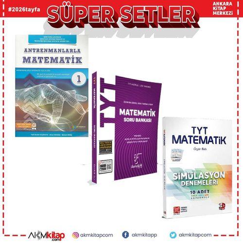Antrenmanlarla Matematik 1 Karekök Matematik Soru Bankası ve 3D Deneme Seti 3 Kitap