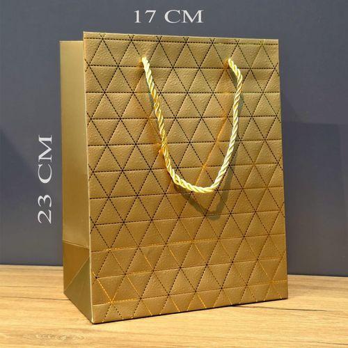 Küçük Boy Gold İpli Karton Çanta