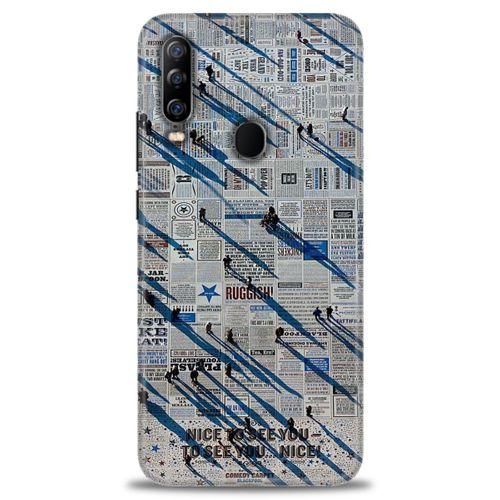 General Mobile GM 20 Pro Kılıf HD Baskılı Kılıf - Gazete + Tam Ekran Koruyucu