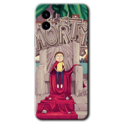 Vivo Y15s Kılıf HD Desen Baskılı Arka Kapak - Morty + Kırılmaz Cam