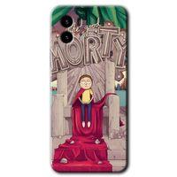 Vivo Y15s Kılıf HD Desen Baskılı Arka Kapak - Morty + Kırılmaz Cam