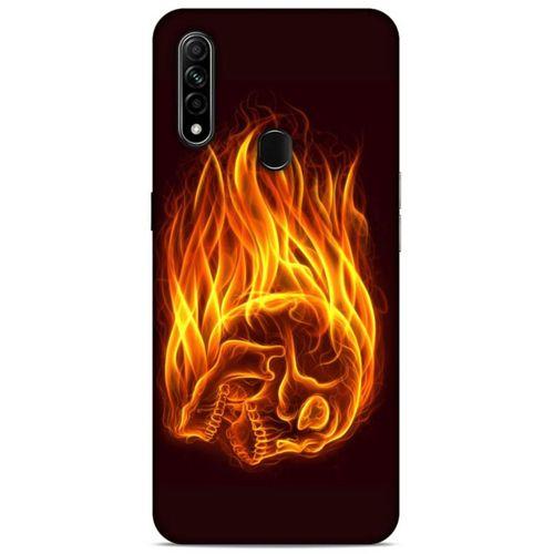 Lopard Oppo A31 Uyumlu Kılıf FireX (50) Shockproof Kılıf İskelet Kafa